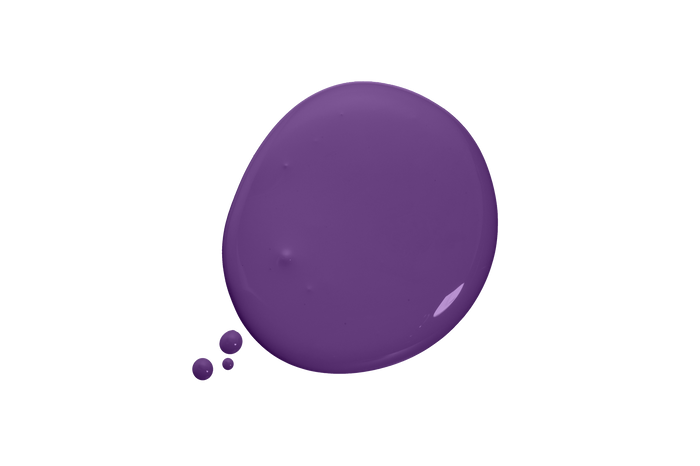 Blob of purple paint
