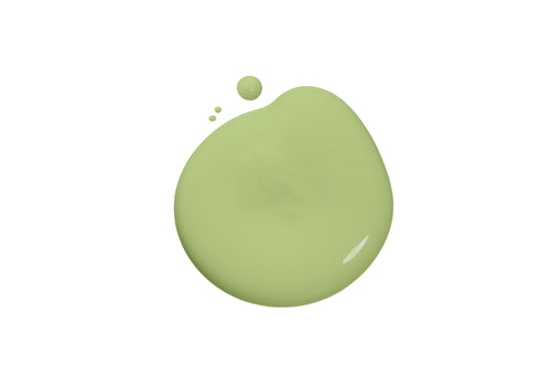a blob of green paint
