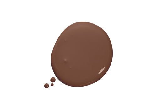 Blob of brown paint
