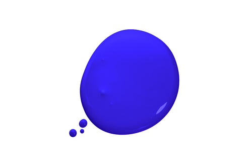 Blob of blue paint