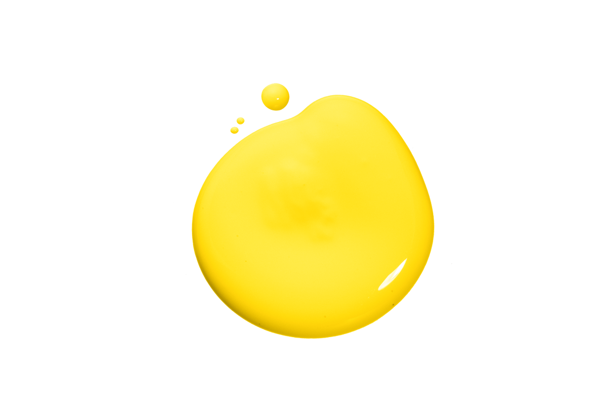 Blob of Osborne Yellow paint