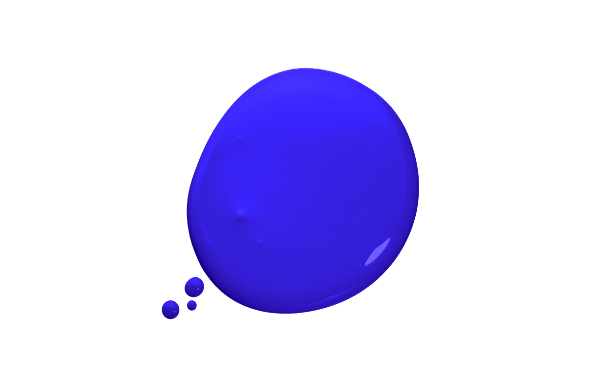 Blob of Ultramarine Blue paint